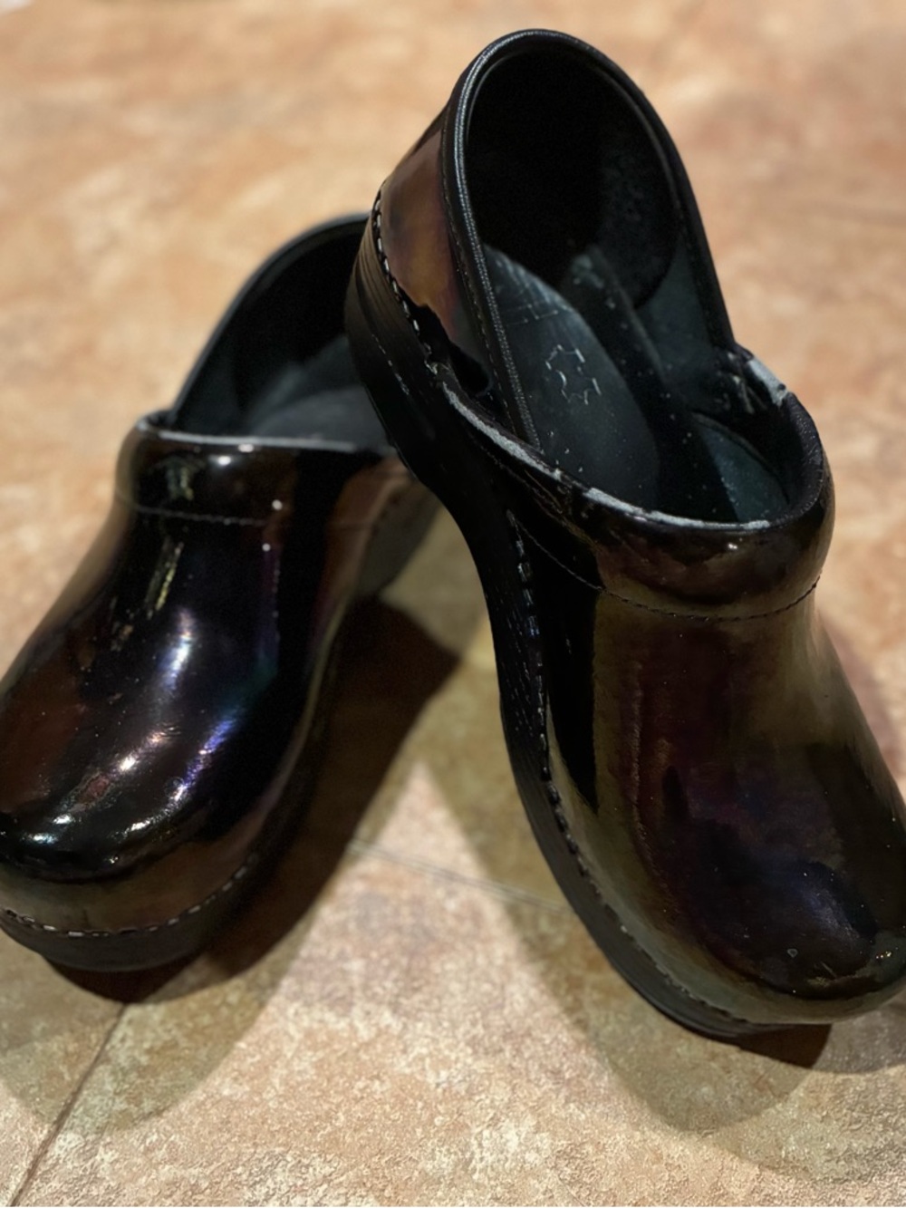 Dansko Petrol Patent Clogs - Slip-On Mules